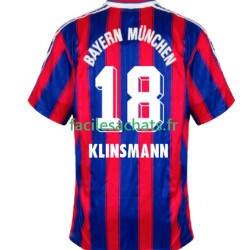 Maillot Bayern Munich Klinsmann 18 Retro 1995 1997 Domicile Homme MC