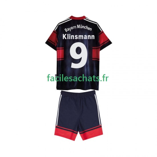 Maillot Bayern Munich Klinsmann 9 Retro 1997 1999 Domicile Enfant MC