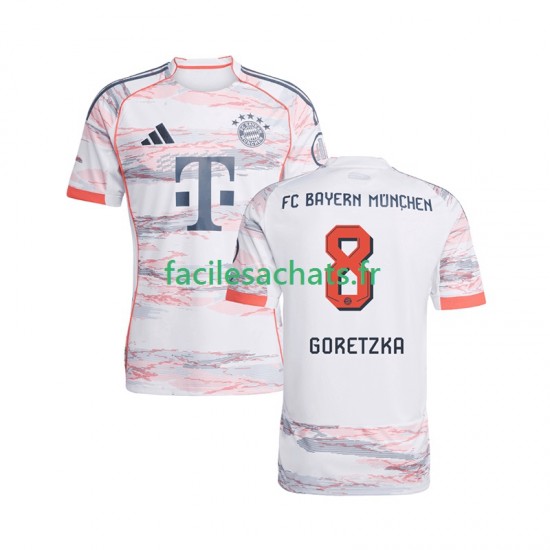 Maillot Bayern Munich Leon Goretzka 8 2025-2026 Extérieur Homme MC