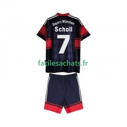 Maillot Bayern Munich Scholl 7 Retro 1997 1999 Domicile Enfant MC