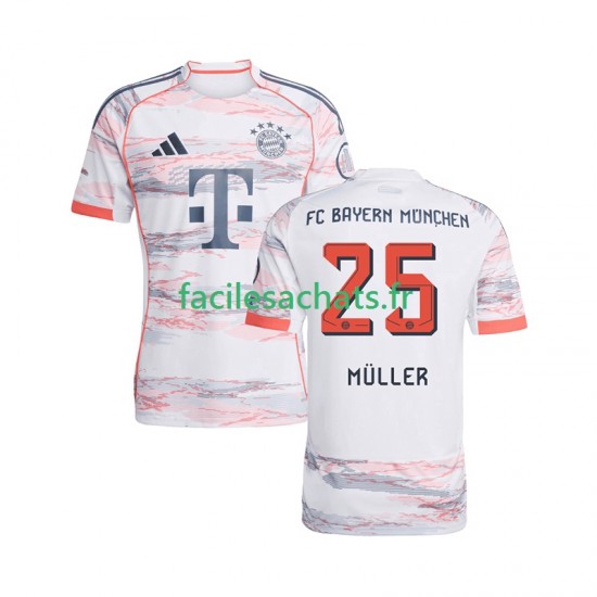 Maillot Bayern Munich Thomas Muller 25 2025-2026 Extérieur Homme MC