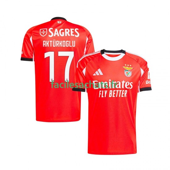Maillot Benfica Kerem Akturkoglu 17 2025-2026 Domicile Homme MC