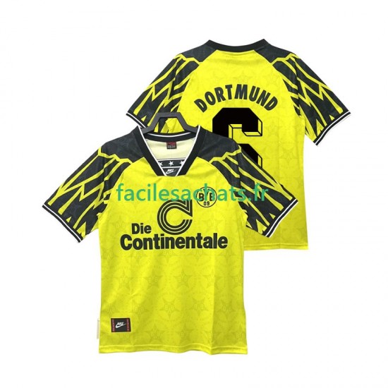 Maillot Borussia Dortmund SAMMER 6 Retro 1994 1995 Domicile Homme MC