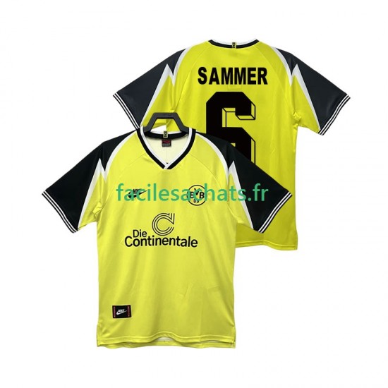 Maillot Borussia Dortmund SAMMER 6 Retro 1995 1996 Domicile Homme MC