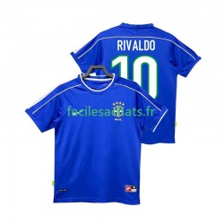 Maillot Brésil RIVALDO 10 Retro 1998 Extérieur Homme MC