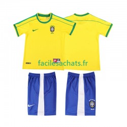 Maillot Brésil Retro 1998 Domicile Enfant MC