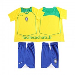 Maillot Brésil Retro 2004 Domicile Enfant MC