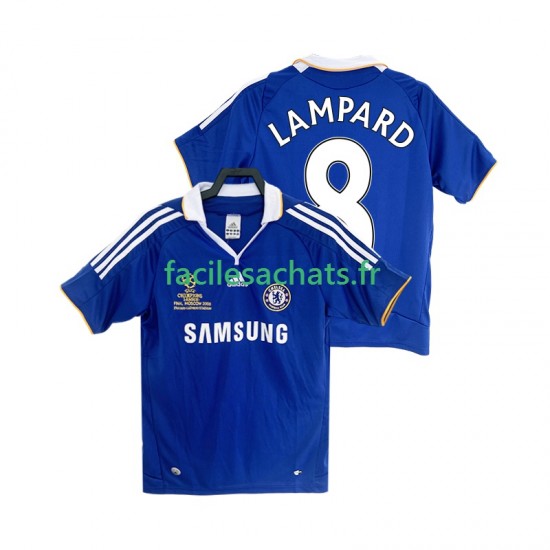 Maillot Chelsea LAMPARD 8 Retro 2007 2008 Domicile Homme MC