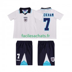 Maillot Angleterre Beckham 7 Retro 1996 Domicile Enfant MC