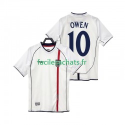 Maillot Angleterre OWEN 10 Retro 2002 Domicile Homme MC