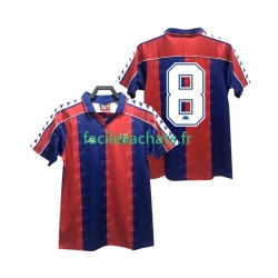 Maillot FC Barcelone 8 Retro 1992 1995 Domicile Homme MC