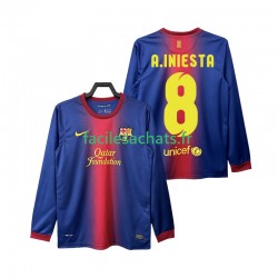 Maillot FC Barcelone A INIESTA 8 Retro 2012 2013 Domicile Homme ML