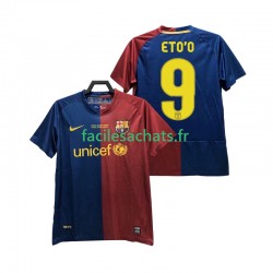 Maillot FC Barcelone ETO O 9 Retro Champions League 2008 2009 Domicile Homme MC
