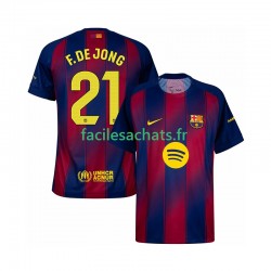 Maillot FC Barcelone Frenkie de Jong 21 2025-2026 Domicile Homme MC