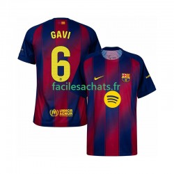 Maillot FC Barcelone Gavi 6 2025-2026 Domicile Homme MC