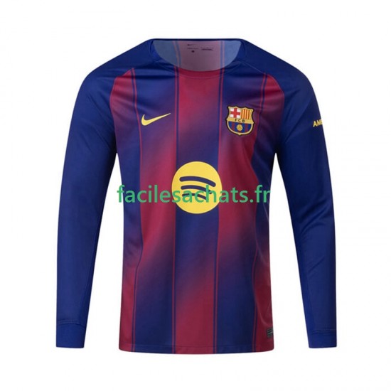 Maillot FC Barcelone 2025-2026 Domicile Homme ML