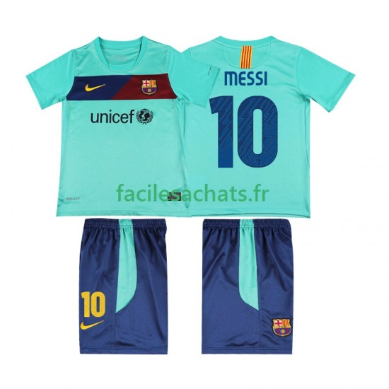 Maillot FC Barcelone Lionel Messi 10 Retro 2010 2011 Extérieur Enfant MC