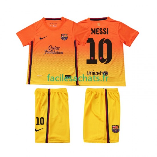 Maillot FC Barcelone Lionel Messi 10 Retro 2012 2013 Extérieur Enfant MC