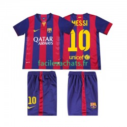 Maillot FC Barcelone Lionel Messi 10 Retro 2014 2015 Domicile Enfant MC