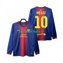 Maillot FC Barcelone Lionel Messi 10 Retro 2012 2013 Domicile Homme ML