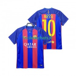Maillot FC Barcelone Lionel Messi 10 Retro 2016 2017 Domicile Homme MC