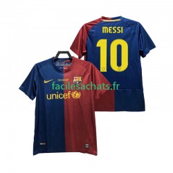 Maillot FC Barcelone Lionel Messi 10 Retro Champions League 2008 2009 Domicile Homme MC
