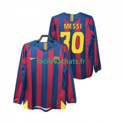 Maillot FC Barcelone Lionel Messi 30 Retro 2005 2006 Domicile Homme ML