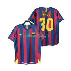 Maillot FC Barcelone Lionel Messi 30 Retro 2005 2006 Domicile Homme MC
