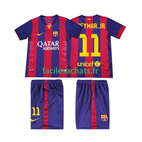 Maillot FC Barcelone Neymar JR 11 Retro 2014 2015 Domicile Enfant MC