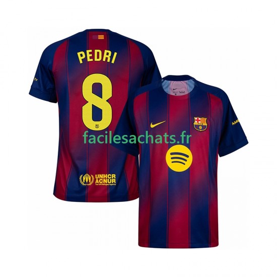 Maillot FC Barcelone Pedri 8 2025-2026 Domicile Homme MC