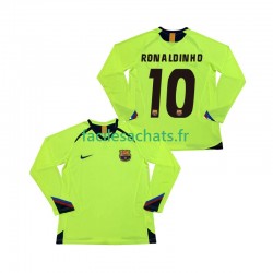 Maillot FC Barcelone RONALDINHO 10 Retro 2005 2006 Extérieur Homme ML