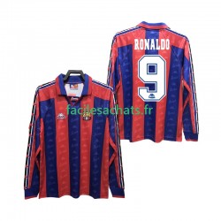 Maillot FC Barcelone RONALDO 9 Retro 1996 1997 Domicile Homme ML