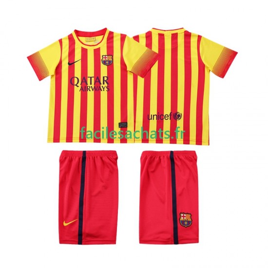 Maillot FC Barcelone Retro 2013 2014 Extérieur Enfant MC