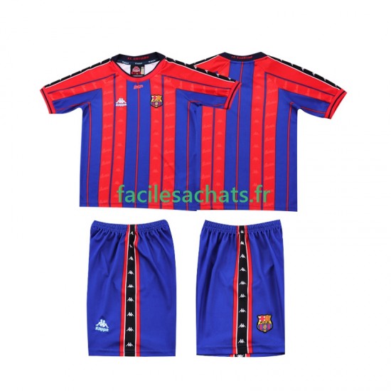 Maillot FC Barcelone Retro 1997 1998 Domicile Enfant MC