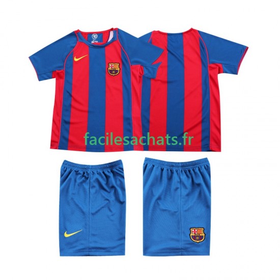 Maillot FC Barcelone Retro 2004 2005 Domicile Enfant MC