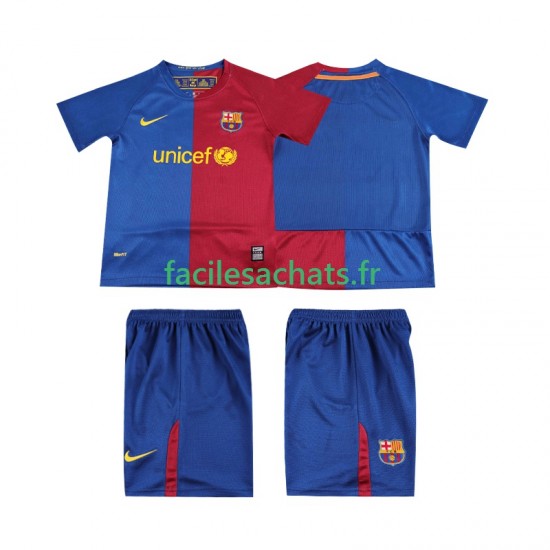 Maillot FC Barcelone Retro 2008 2009 Domicile Enfant MC