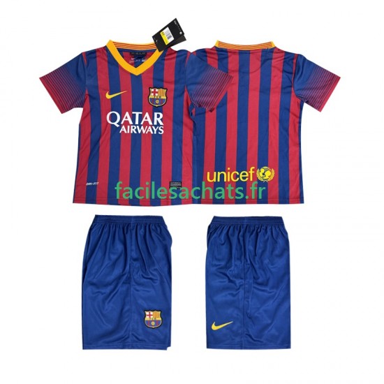 Maillot FC Barcelone Retro 2013 2014 Domicile Enfant MC