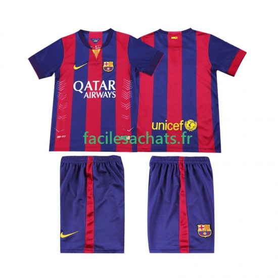Maillot FC Barcelone Retro 2014 2015 Domicile Enfant MC