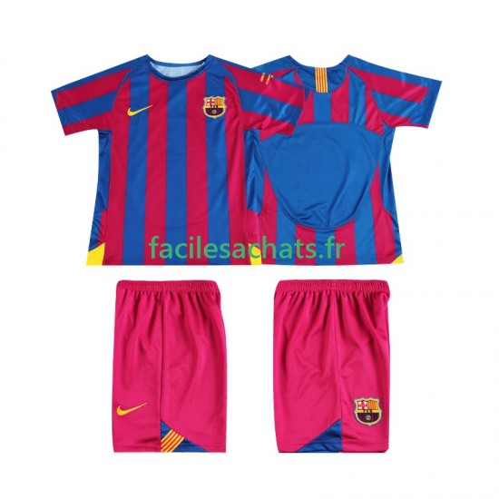 Maillot FC Barcelone Retro Champions League 2005 2006 Domicile Enfant MC