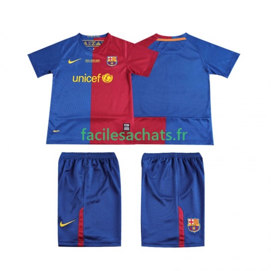 Maillot FC Barcelone Retro Champions League 2008 2009 Domicile Enfant MC