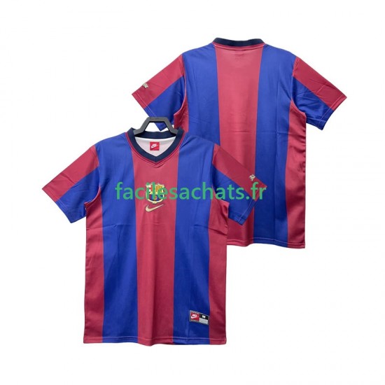 Maillot FC Barcelone Retro 1998 1999 Domicile Homme MC