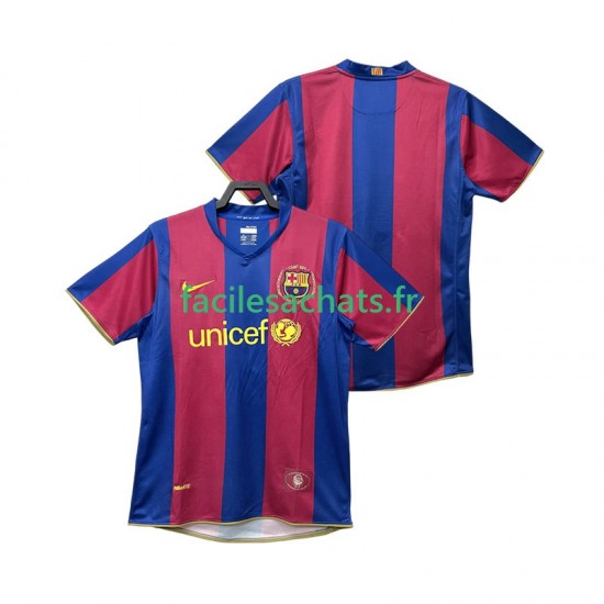 Maillot FC Barcelone Retro 2007 2008 Domicile Homme MC