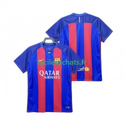 Maillot FC Barcelone Retro 2016 2017 Domicile Homme MC