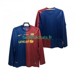 Maillot FC Barcelone Retro Champions League 2008 2009 Domicile Homme ML