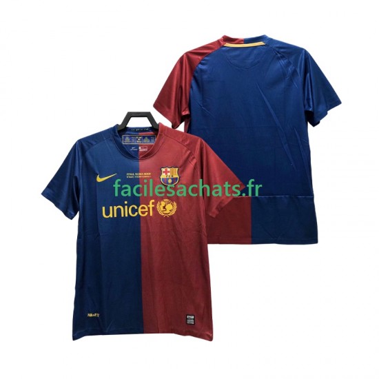 Maillot FC Barcelone Retro Champions League 2008 2009 Domicile Homme MC