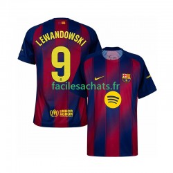 Maillot FC Barcelone Robert Lewandowski 9 2025-2026 Domicile Homme MC