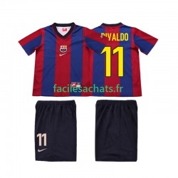 Maillot FC Barcelone Ronaldo 11 Retro 1998 1999 Domicile Enfant MC