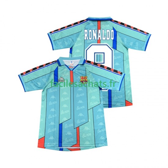 Maillot FC Barcelone Ronaldo 9 Retro 1996 1997 Extérieur Homme MC