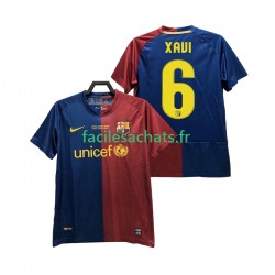 Maillot FC Barcelone XAVI 6 Retro Champions League 2008 2009 Domicile Homme MC