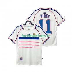 Maillot France PIRES 11 Retro 1998 Extérieur Homme MC